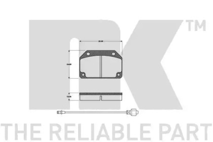 Комплект тормозных колодок NK 221809