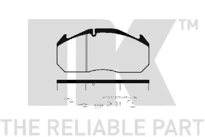 Комплект тормозных колодок NK 223936