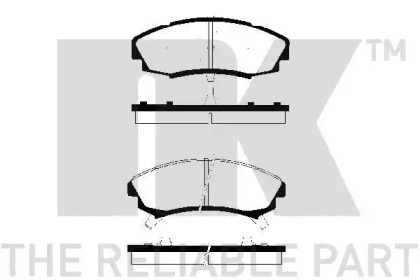 Комплект тормозных колодок NK 229207