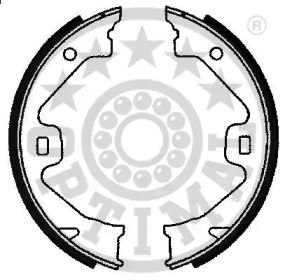 Комлект тормозных накладок OPTIMAL BB-7237