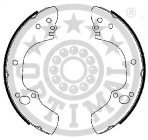 Комлект тормозных накладок OPTIMAL BB-7245