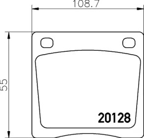 Комплект тормозных колодок PAGID T0800