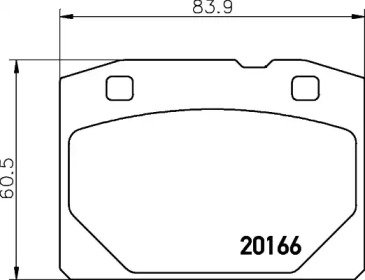 Комплект тормозных колодок PAGID T0810