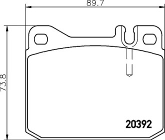 Комплект тормозных колодок PAGID T4135