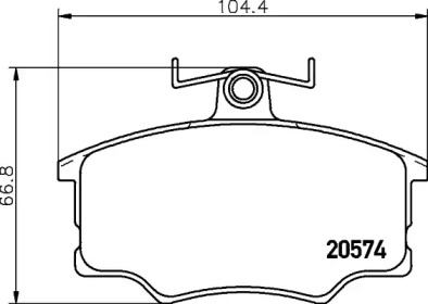 Комплект тормозных колодок PAGID T5003