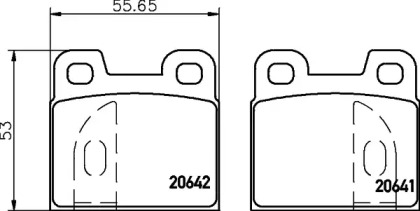 Комплект тормозных колодок PAGID T4077