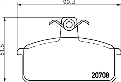 Комплект тормозных колодок PAGID T5094