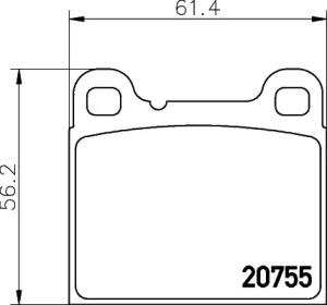 Комплект тормозных колодок PAGID T1184