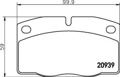 Комплект тормозных колодок PAGID T0375