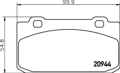 Комплект тормозных колодок PAGID T1025