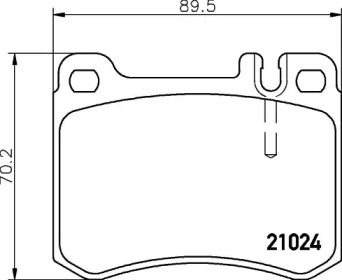 Комплект тормозных колодок PAGID T1054