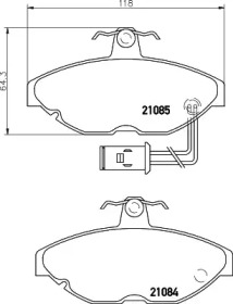 Комплект тормозных колодок PAGID T5019