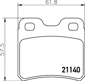 Комплект тормозных колодок PAGID T1034