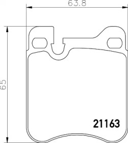 Комплект тормозных колодок PAGID T1157