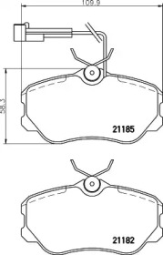 Комплект тормозных колодок PAGID T5038