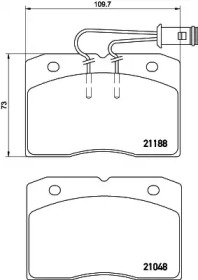 Комплект тормозных колодок PAGID T0040