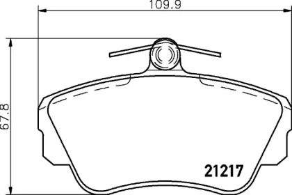 Комплект тормозных колодок PAGID T5053