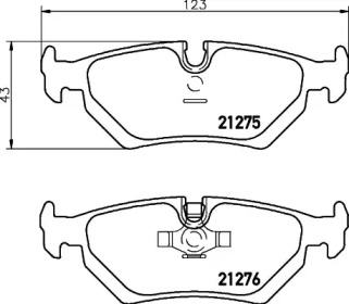 Комплект тормозных колодок PAGID T1089