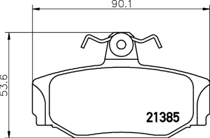 Комплект тормозных колодок PAGID T5061