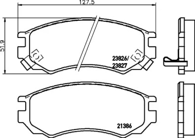 Комплект тормозных колодок PAGID T3097