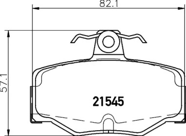 Комплект тормозных колодок PAGID T5064