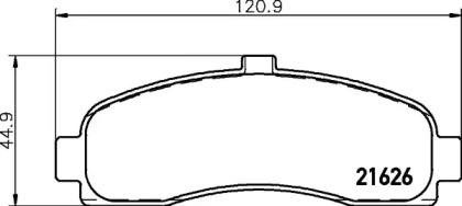 Комплект тормозных колодок PAGID T3022