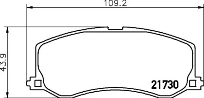 Комплект тормозных колодок PAGID T3058