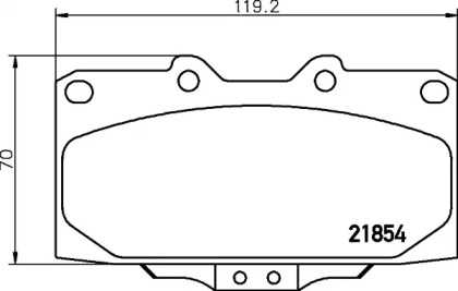 Комплект тормозных колодок PAGID T3116