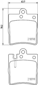 Комплект тормозных колодок PAGID T1152