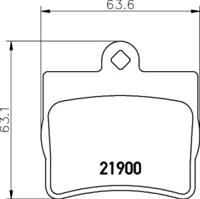 Комплект тормозных колодок PAGID T1139