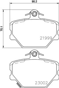 Комплект тормозных колодок PAGID T1176