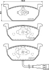 Комплект тормозных колодок PAGID T2438