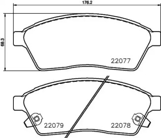 Комплект тормозных колодок PAGID T2407