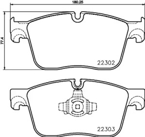 Комплект тормозных колодок PAGID T2511