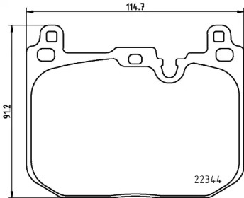 Комплект тормозных колодок PAGID T2479