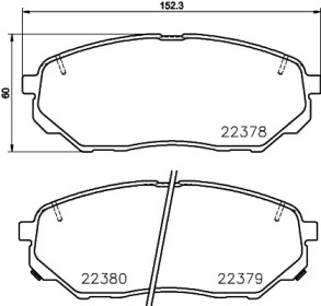 Комплект тормозных колодок PAGID T2471