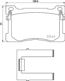 Комплект тормозных колодок PAGID T2483