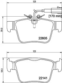 Комплект тормозных колодок PAGID T4177