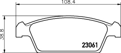 Комплект тормозных колодок PAGID T3091