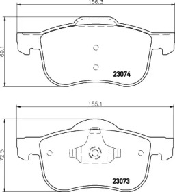 Комплект тормозных колодок PAGID T1189