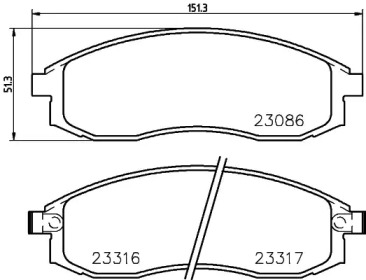 Комплект тормозных колодок PAGID T3078