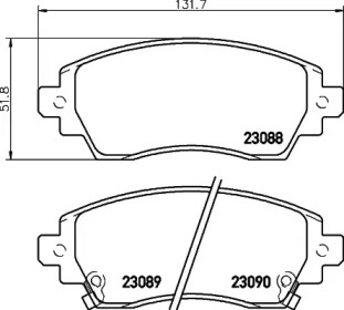 Комплект тормозных колодок PAGID T3102