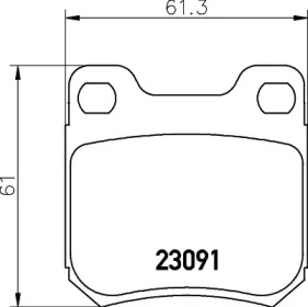 Комплект тормозных колодок PAGID T1206