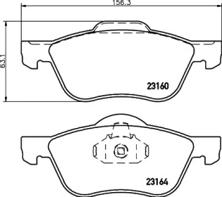 Комплект тормозных колодок PAGID T1405