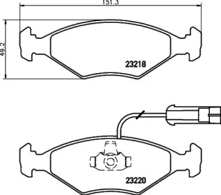 Комплект тормозных колодок PAGID T1148