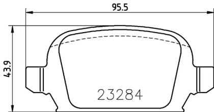 Комплект тормозных колодок PAGID T5143