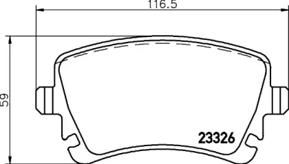 Комплект тормозных колодок PAGID T1469