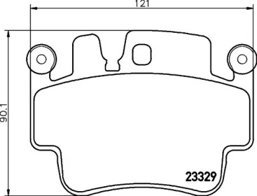 Комплект тормозных колодок PAGID T1231