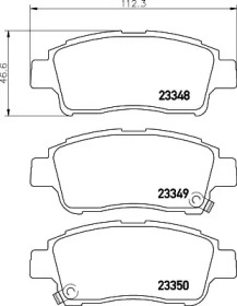 Комплект тормозных колодок PAGID T3098