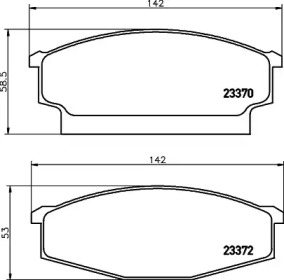 Комплект тормозных колодок PAGID T1427